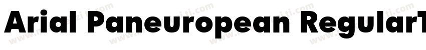 Arial Paneuropean RegularTraditiona字体转换